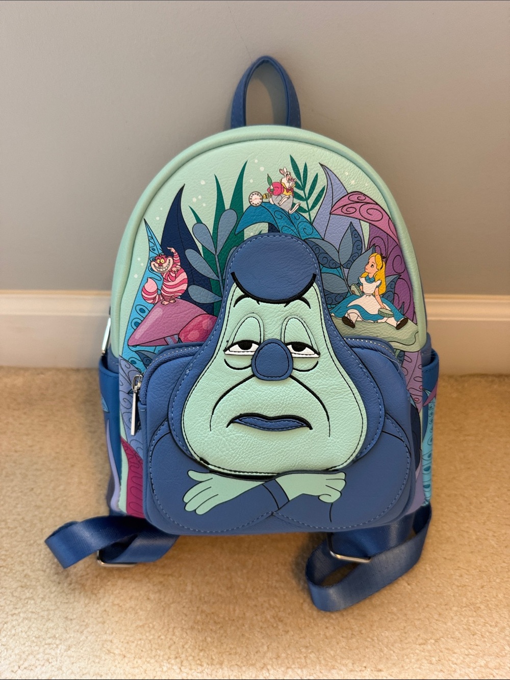 Loungefly Alice in Wonderland Blue Character Mini Backpack